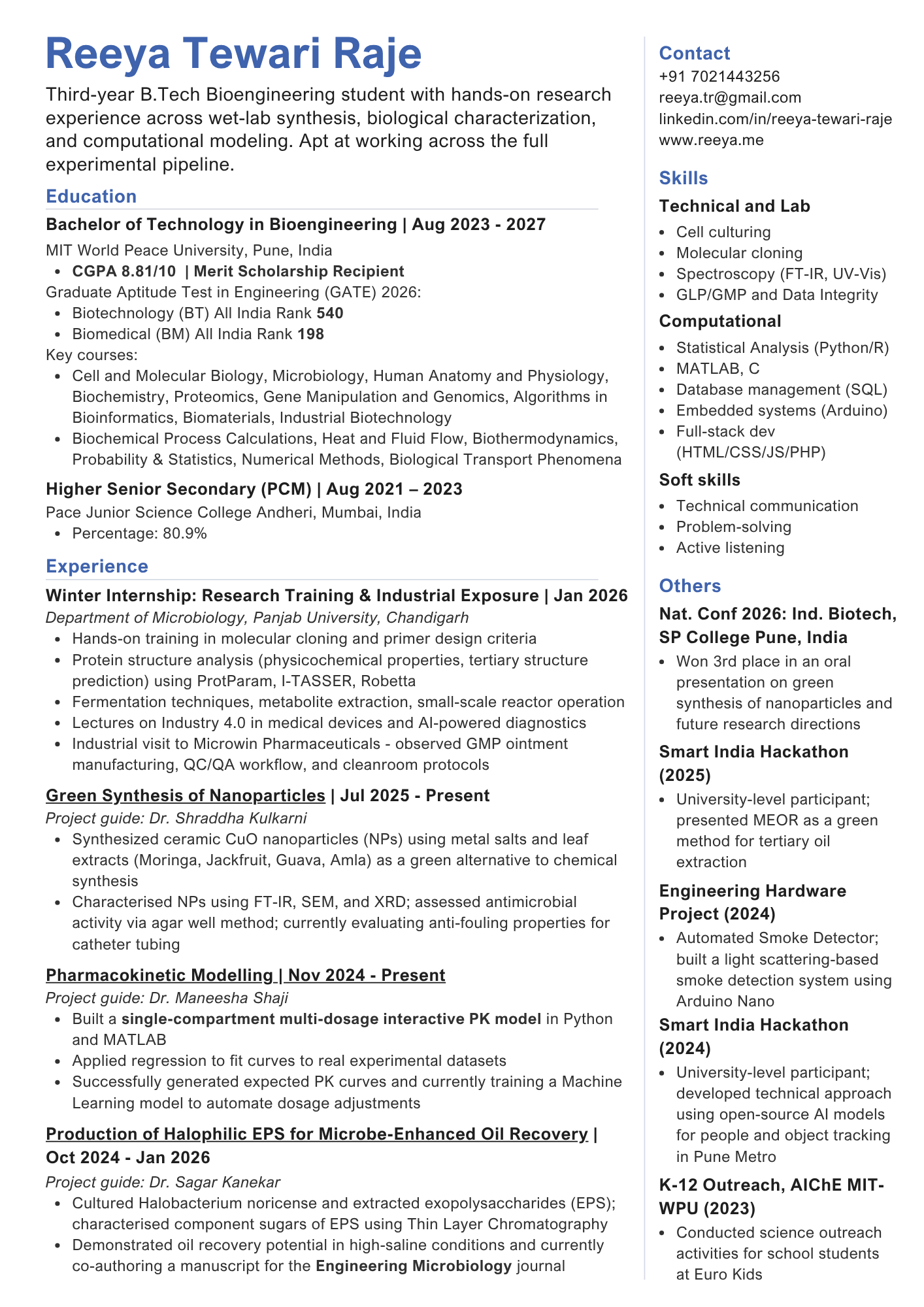 Resume preview